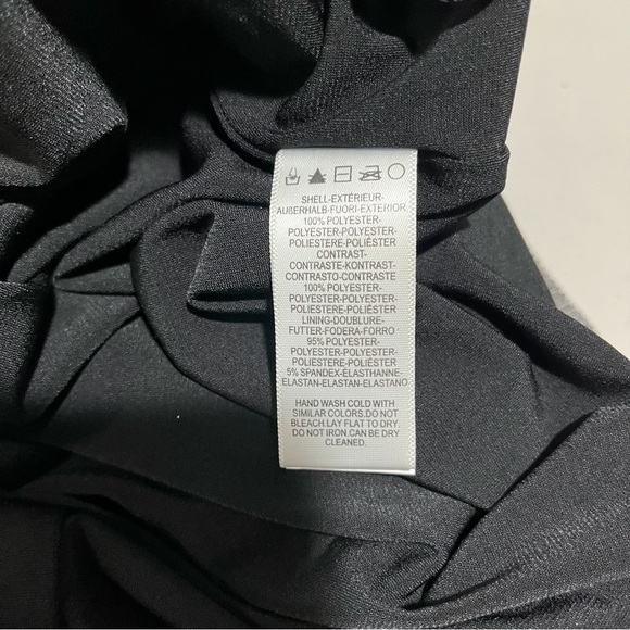 Dress The Population Kady Cocktail Dress Black Cream Sequin Size XL Wedding - Picture 7 of 8